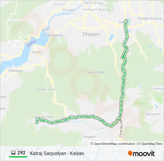292 Bus Line Map