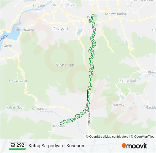 292 Bus Line Map