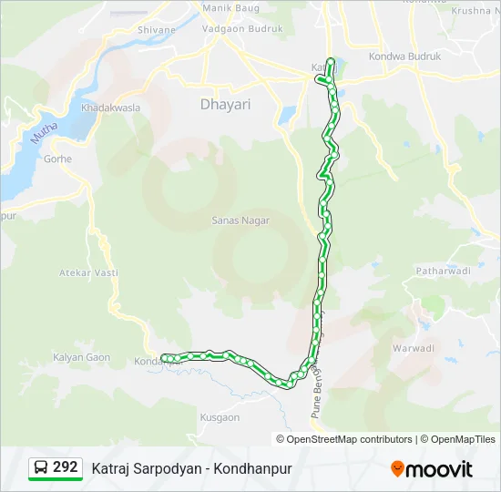 292 Bus Line Map