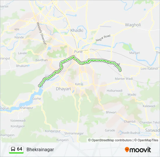 64 Bus Line Map