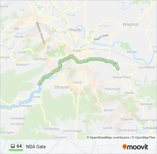 64 Bus Line Map