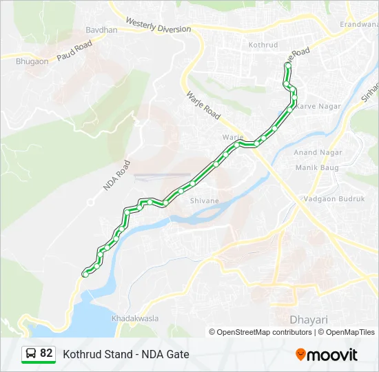 82 Bus Line Map