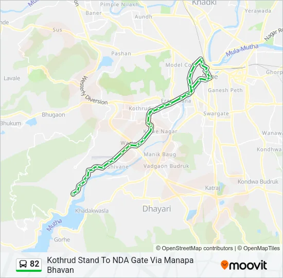 82 Bus Line Map