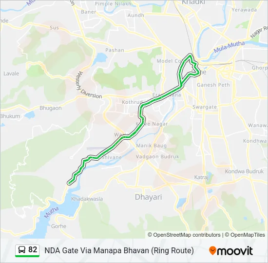 82 Bus Line Map