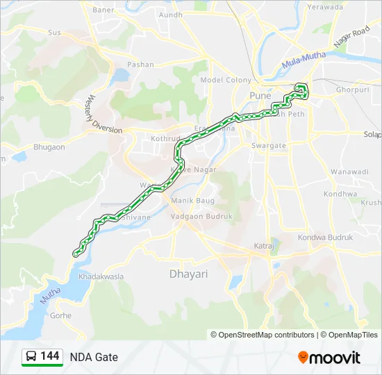 144 Bus Line Map
