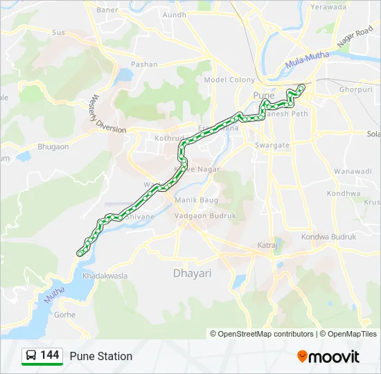 144 Bus Line Map