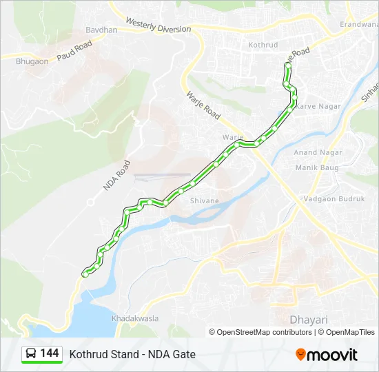 144 Bus Line Map