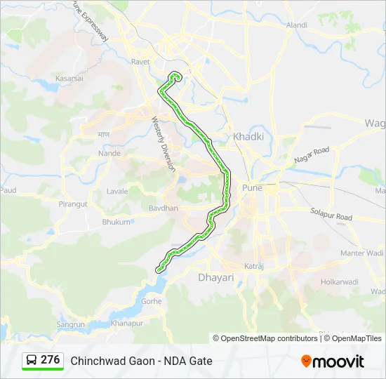 276 Bus Line Map
