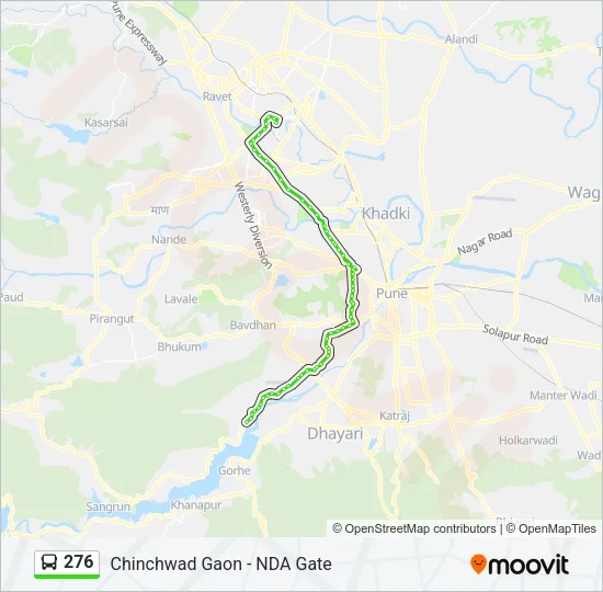 276 Bus Line Map