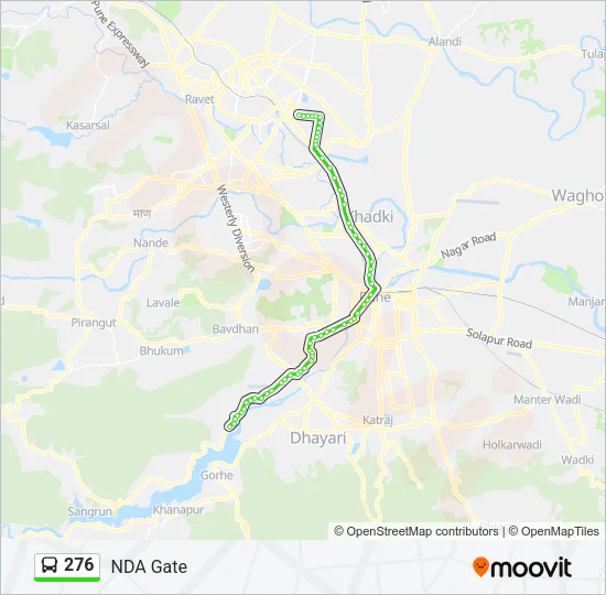 276 Bus Line Map
