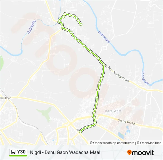 Y30 Bus Line Map