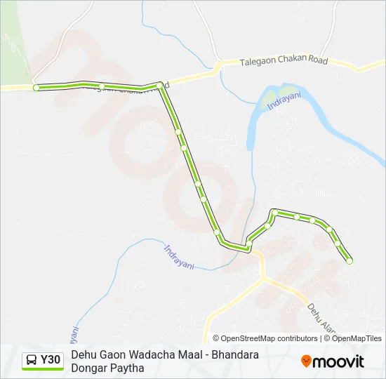 Y30 Bus Line Map