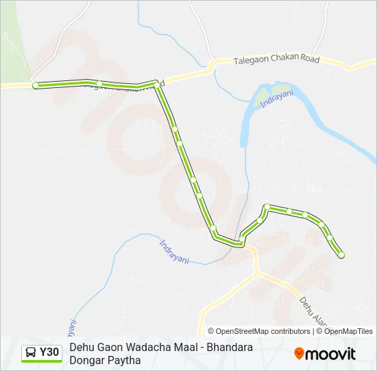 Y30 Bus Line Map