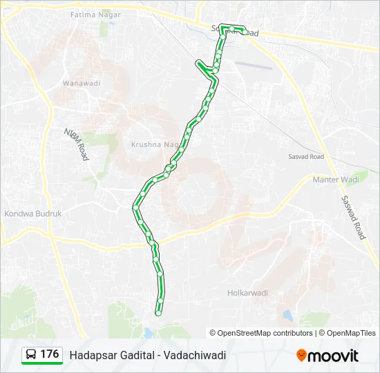 176 Bus Line Map