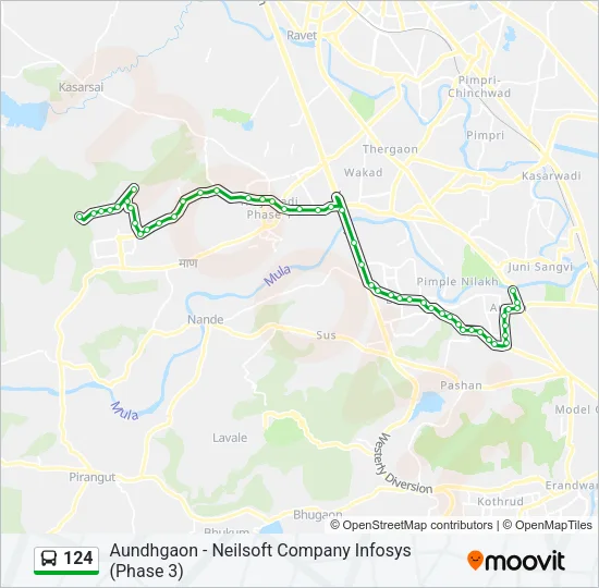 124 Bus Line Map