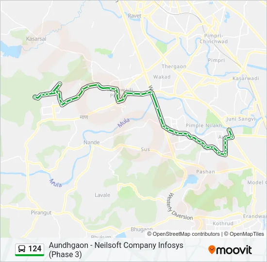 124 Bus Line Map