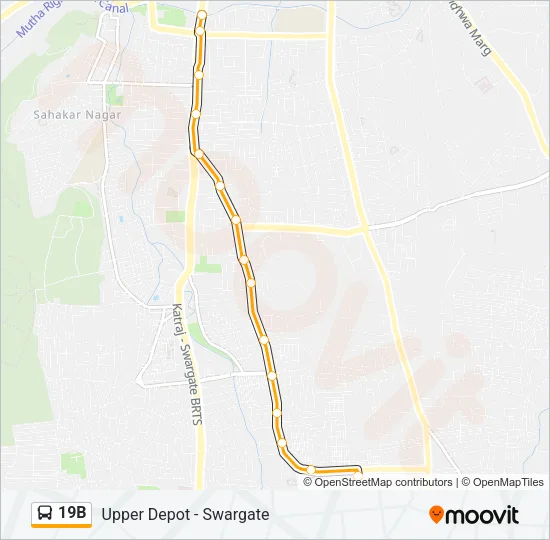 19B Bus Line Map