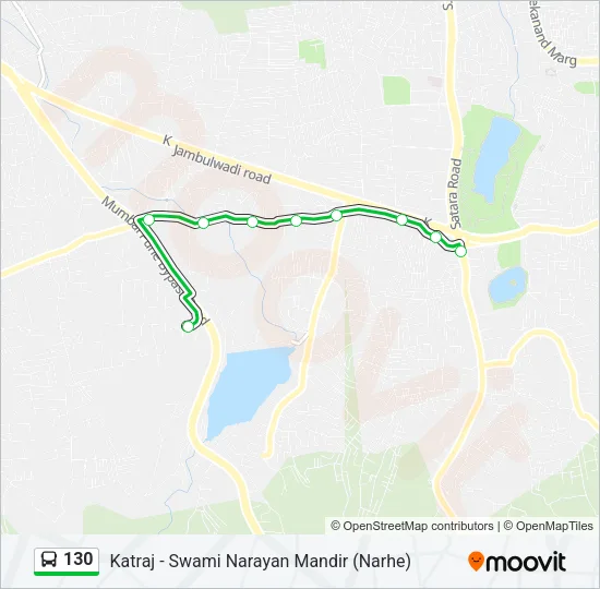 130 Bus Line Map