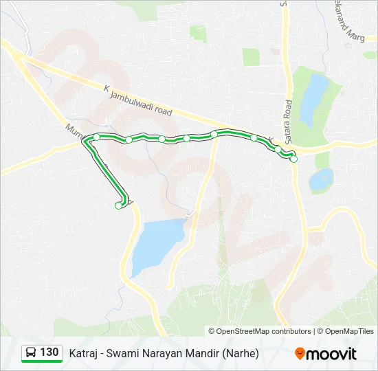 130 Bus Line Map