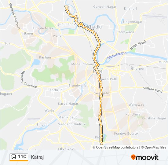 11C Bus Line Map