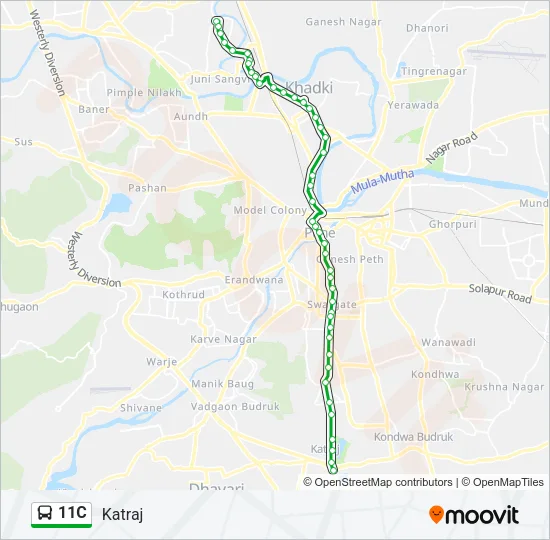 11C Bus Line Map