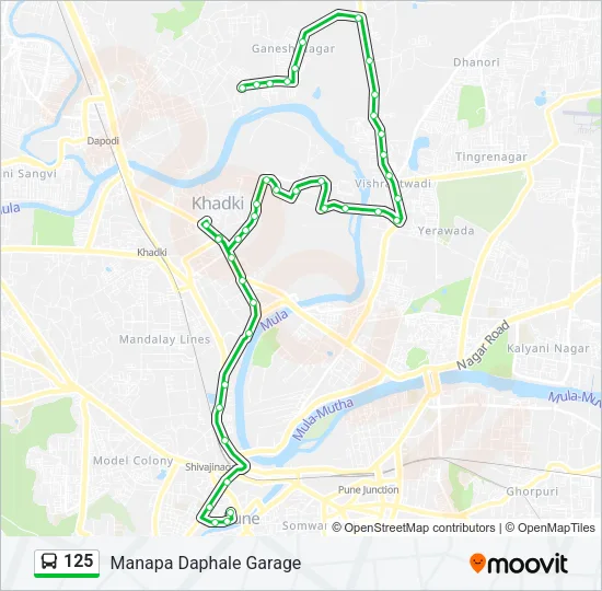 125 Bus Line Map