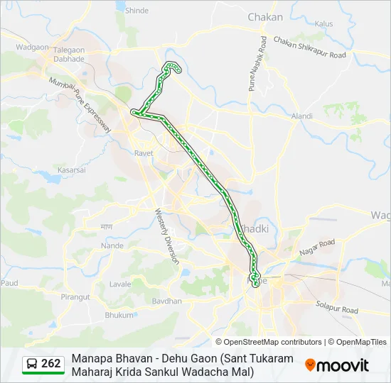 262 Bus Line Map