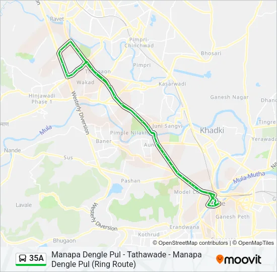 35A Bus Line Map