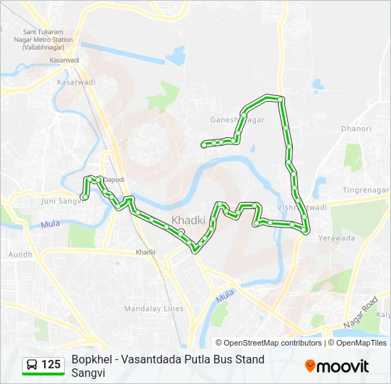 125 Bus Line Map