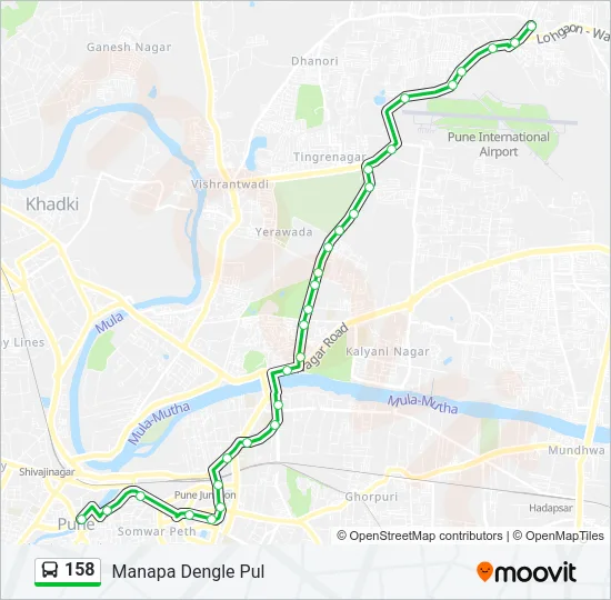 158 Bus Line Map
