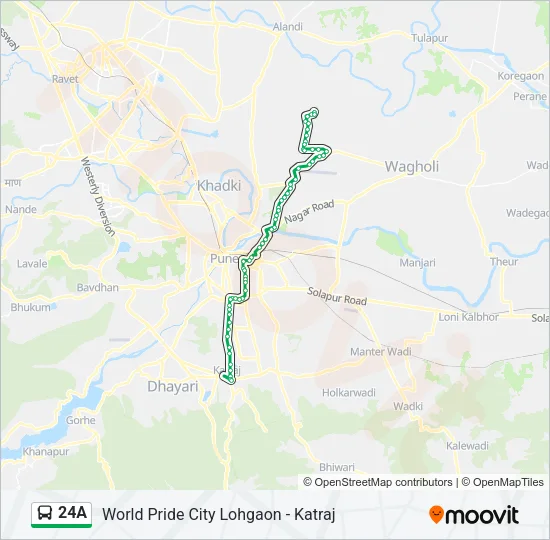 24A Bus Line Map