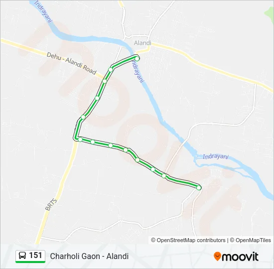 151 Bus Line Map