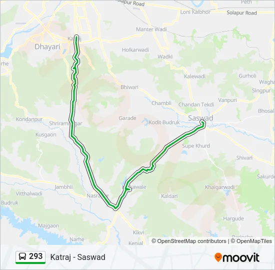 293 Bus Line Map