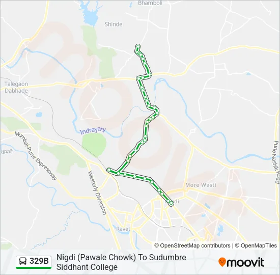 329B Bus Line Map