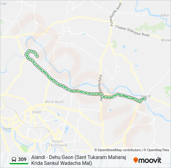 309 Bus Line Map