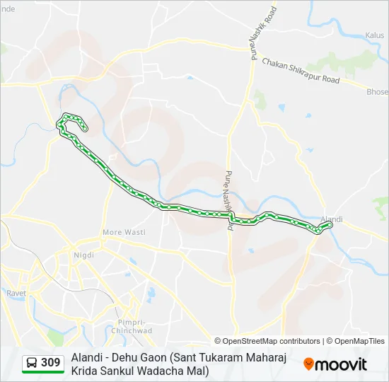309 Bus Line Map