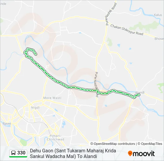 330 Bus Line Map