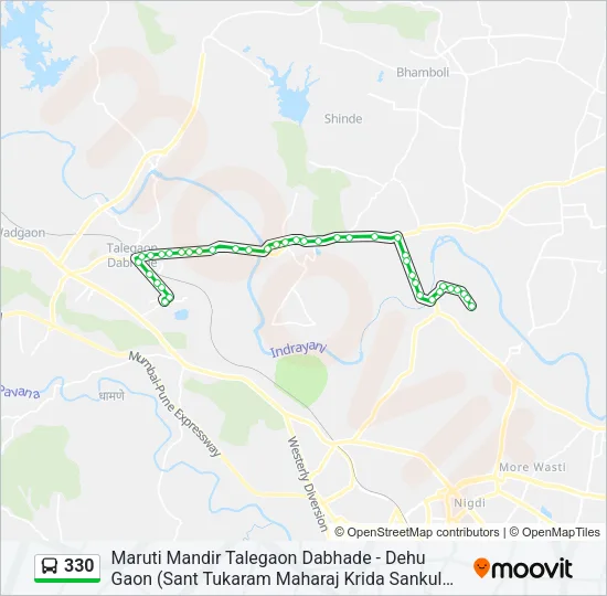 330 Bus Line Map