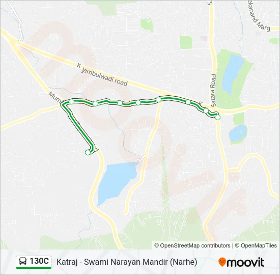 130C Bus Line Map