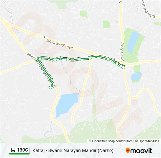 130C Bus Line Map