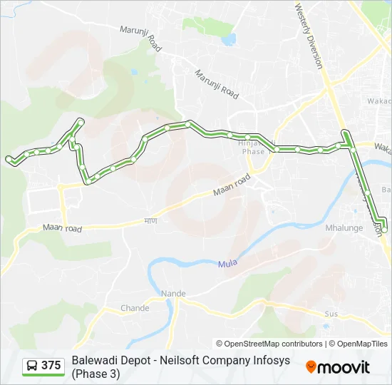 375 Bus Line Map