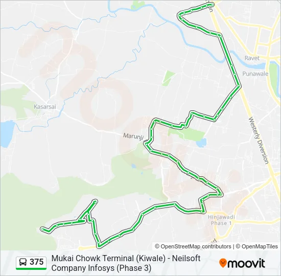 375 Bus Line Map
