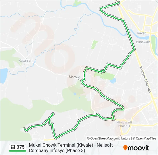 375 Bus Line Map