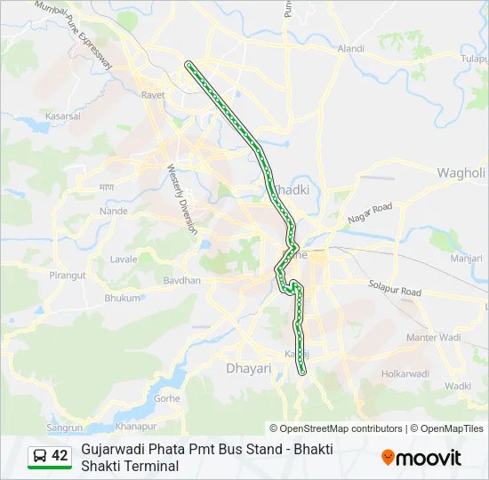 42 Bus Line Map