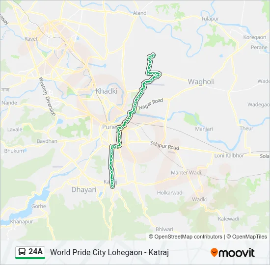 24A Bus Line Map