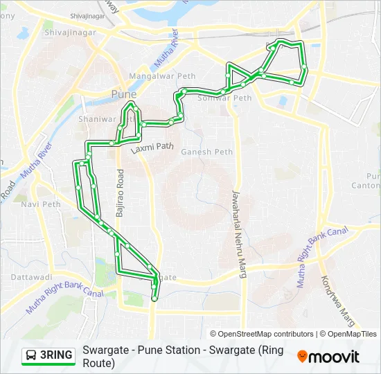 3RING Bus Line Map