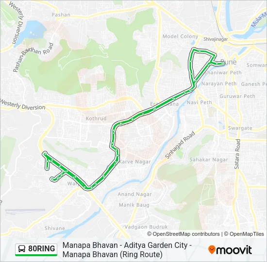 80RING Bus Line Map
