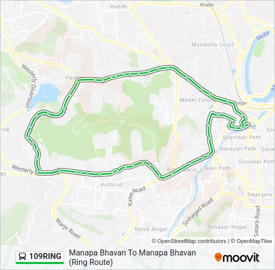 109RING Bus Line Map