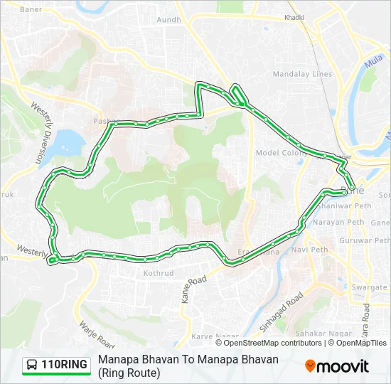 110RING Bus Line Map