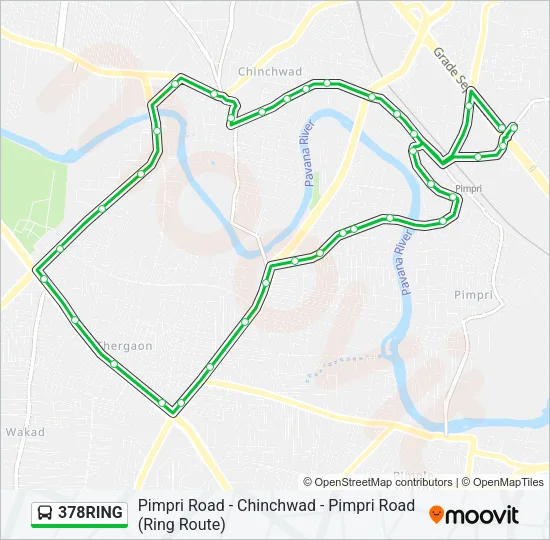 378RING Bus Line Map